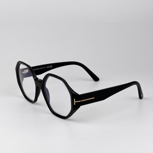 Tom Ford FT5967-B Women’s Eyeglasses – Black Round Frame | Model FT5967-B 001 - Picture 6 of 10